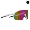 POP EYES Sport Sonnenbrille EDDY Small Cosmic Pink – kleinere Sportbrille für Damen und schmalere Gesichter mit Wechselgläsern in seitlicher Ansicht