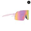 POP EYES Sport Sonnenbrille EDDY Small Clear Pink – kleinere Sportbrille für Damen und schmalere Gesichter mit Wechselgläsern in seitlicher Ansicht