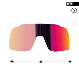 Sunset Red replacement lens for photochromic sunglasses EDDY Small – adaptive tint for perfect vision in any light. NEW