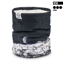 POPHEAD neckwarmer JOSIE Winter Night – warm fleece neckwarmer with cozy teddy lining for cold winter days