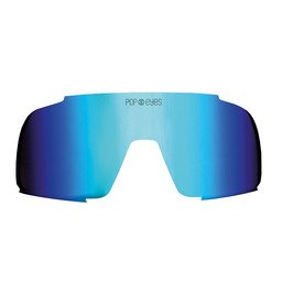 Ocean Blue replacement lens for EDDY sports sunglasses – mirrored and ideal in bright sun.