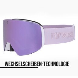 Skibrille JAMIE Light Pink – neue Skibrille Damen mit magnetischem Wechselsystem und rosa Linse | POP EYES