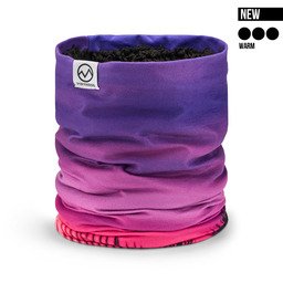 POPHEAD neckwarmer JOSIE Pink Palms – soft fleece neckwarmer with cozy teddy lining for warm winter days