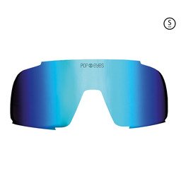 EDDY Small sports sunglasses replacement lens Ocean Blue – mirrored and perfect for sunny outdoor activities.