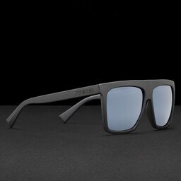 Side view of JIM Shark Grey – Lifestyle sunglasses with polarized TAC lens in timeless grey.