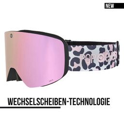 Ski goggles JAMIE Leo Pink Blush – new ski goggles with magnetic interchangeable lens system and pink lens | POP EYES
