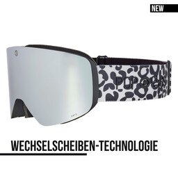 Ski goggles JAMIE Leo Grey Stone – new ski goggles with magnetic interchangeable lens system and silver lens | POP EYES