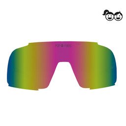 Cosmic Pink lens for EDDY Kids – mirrored pink kids sunglasses lens made for active young adventurers.