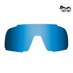 Ice Blue replacement lens for EDDY Kids – mirrored kids sunglasses lens for bright, sunny conditions.