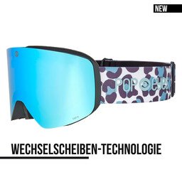 Women’s ski goggles JAMIE Leo Blue Sky – new ski goggles with magnetic interchangeable lens system and blue lens | POP EYES